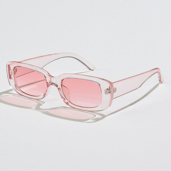 fashion rectangle sexy sunglasses women blue pink yellow leopard small oval sun glasses retro style