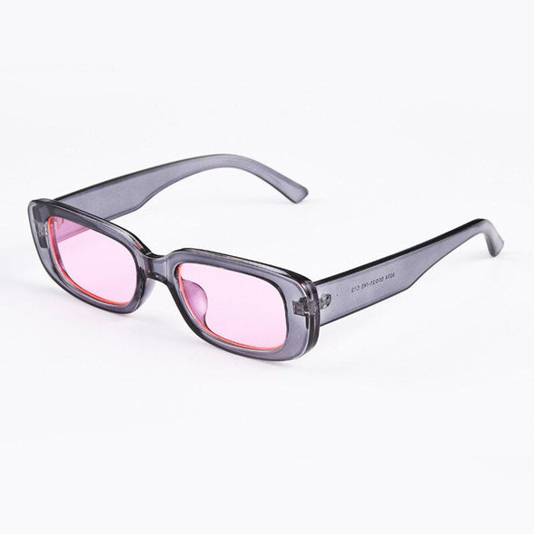 fashion rectangle sexy sunglasses women blue pink yellow leopard small oval sun glasses retro style