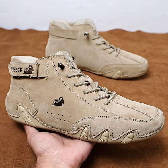 Zoloss Handmade Suede Velcro High Boots