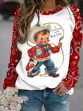 A Christmas Wish For You Long Sleeve Casual Top