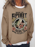Where The Spirit Of The Lord Is Long Sleeve Top
