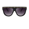 luxury Oversized diamond sunglasses Women fashion unique big frame Glasses Eyewear Clear lens Trend sunglasses lady Glasses