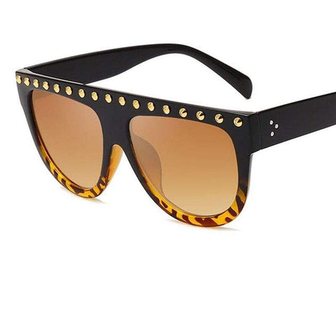 luxury Oversized diamond sunglasses Women fashion unique big frame Glasses Eyewear Clear lens Trend sunglasses lady Glasses