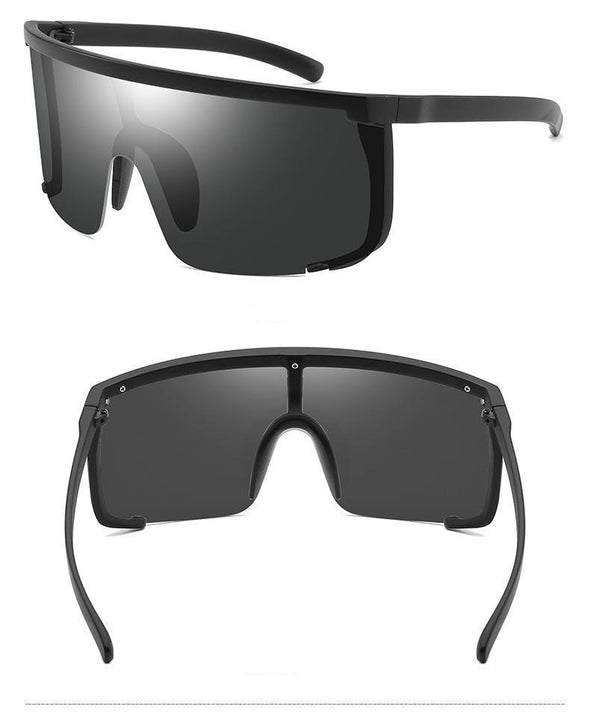 Oversize Mask Flat Top sunglasses