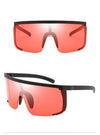 Oversize Mask Flat Top sunglasses