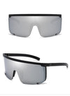 Oversize Mask Flat Top sunglasses