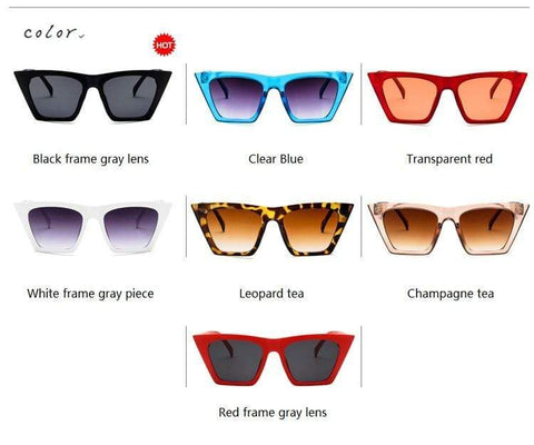 New Square glasses Personalized cat eyes