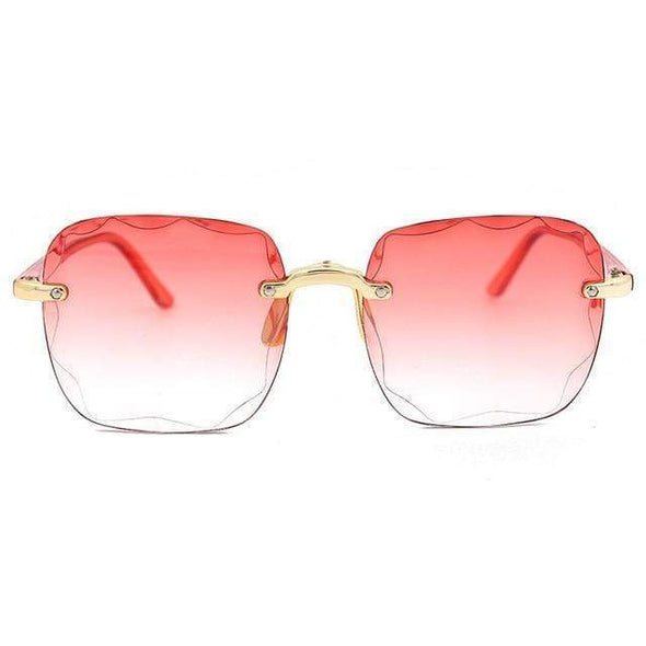 Women Square Frameless Sunglasses