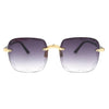 Women Square Frameless Sunglasses