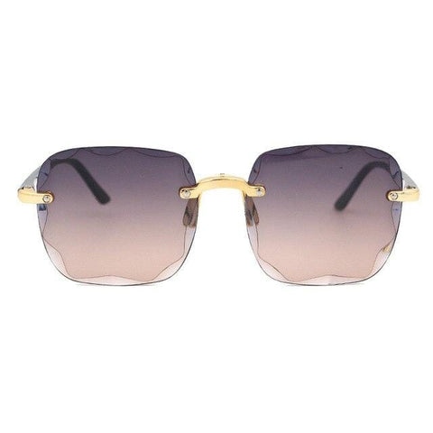 Women Square Frameless Sunglasses