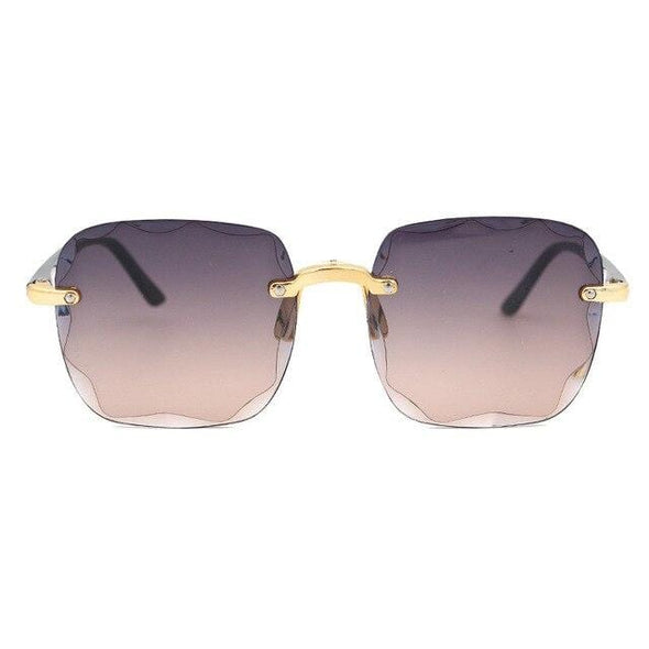 Women Square Frameless Sunglasses