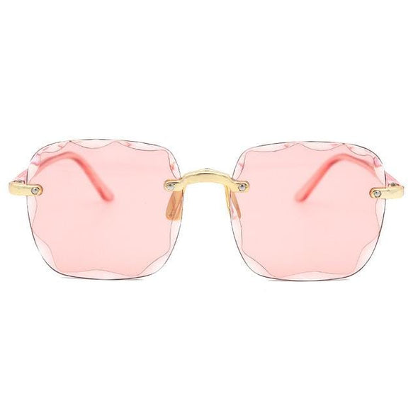Women Square Frameless Sunglasses