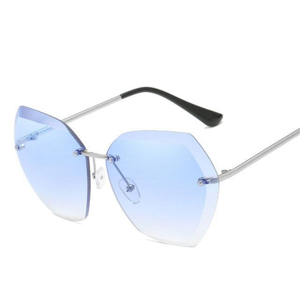 2021 Oversized Rimless Sunglasses