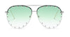 Ladies Metal Rivet Pilot Sunglasses
