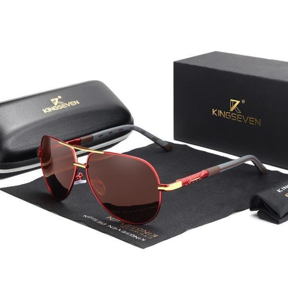 Zoloss - Vintage Aluminum Polarized Sunglasses For Men