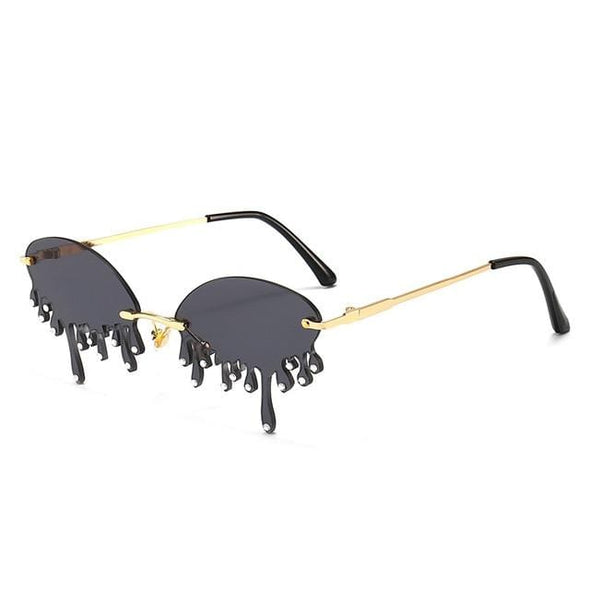 Unique Tears Shape Punk Sunglasses
