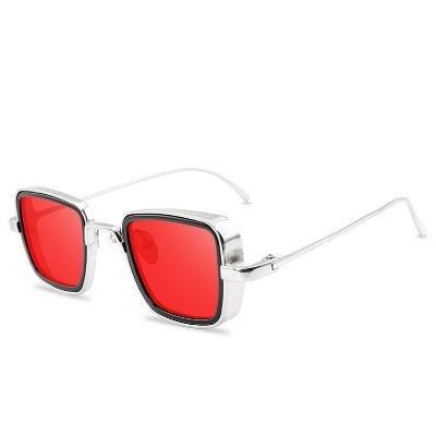 Zoloss - Men's Vintage Steampunk Retro Metal Square Sunglasses