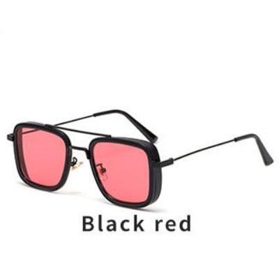 Zoloss - Men's Vintage Steampunk Retro Metal Square Sunglasses