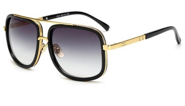 Lixx Retro Millionaire Square Metal Sunglasses