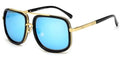 Zoloss - Men's Polarized Sunglasses Big Square Frame Luxury UV400 Retro Sunglasses