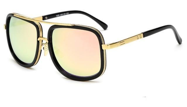 Lixx Retro Millionaire Square Metal Sunglasses