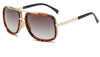 Zoloss - Men's Polarized Sunglasses Big Square Frame Luxury UV400 Retro Sunglasses