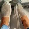 Zoloss - Women Rhinestone Platform Breathable Slip-on Shoes
