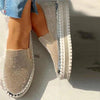 Zoloss - Women Rhinestone Platform Breathable Slip-on Shoes