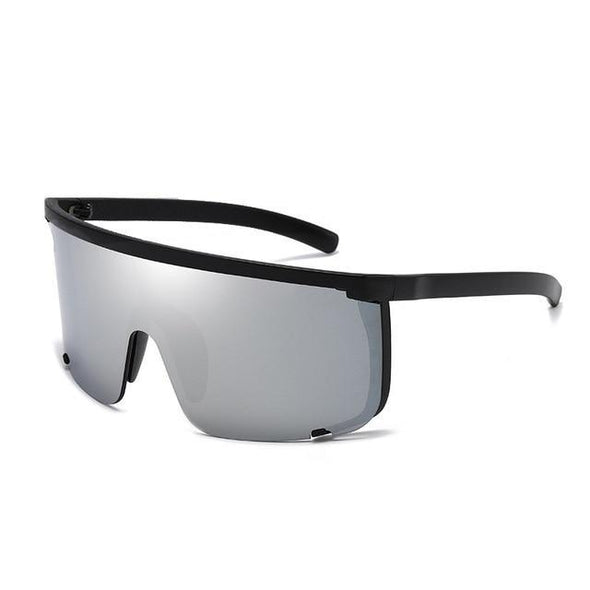 Oversize Mask Flat Top sunglasses