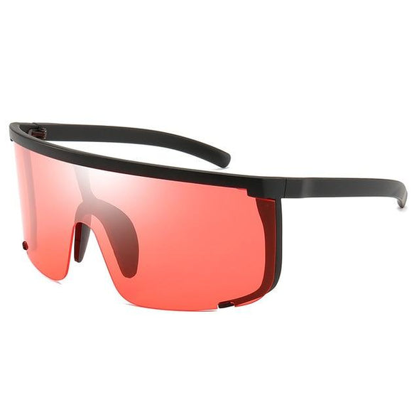 Oversize Mask Flat Top sunglasses