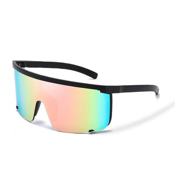 Oversize Mask Flat Top sunglasses