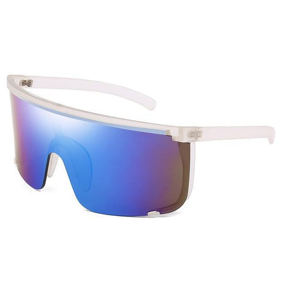 Oversize Mask Flat Top sunglasses