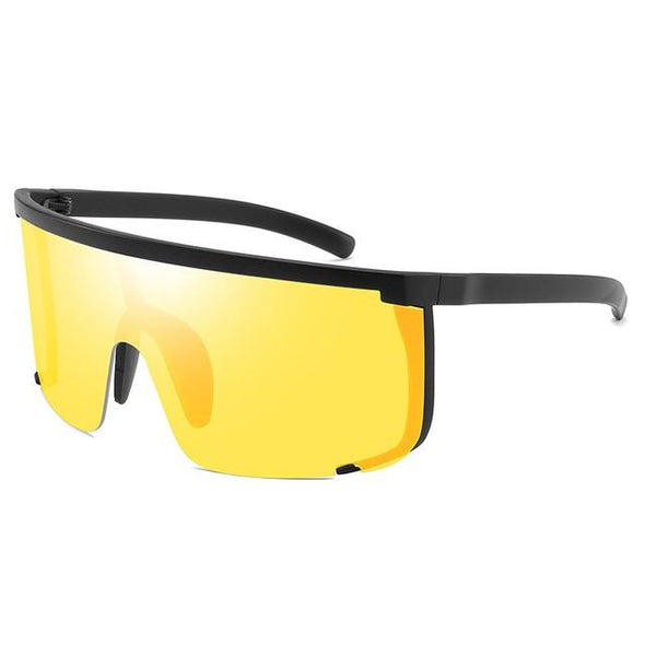 Oversize Mask Flat Top sunglasses
