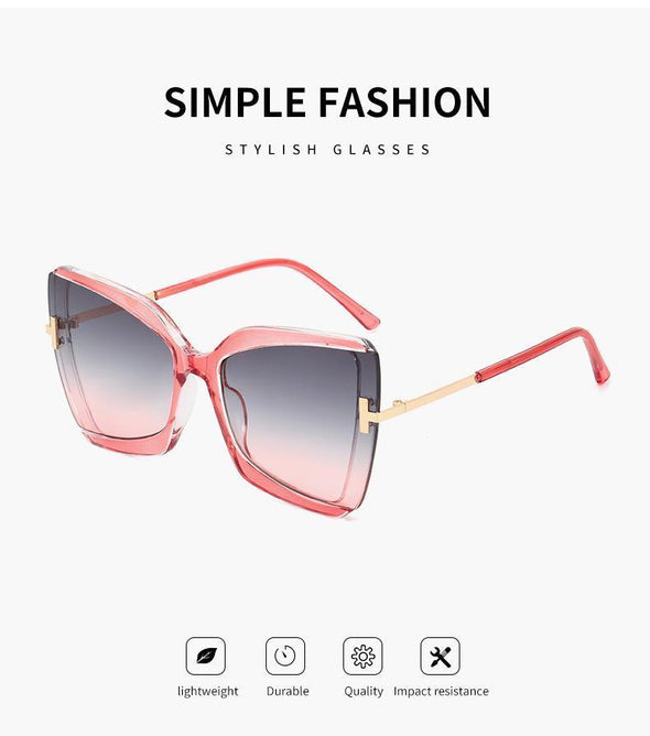 Brand Designer T Sunglasses 2021 New Oversized Square Women Sun Glasses Female Big Frame Colorful Shades fpr women Oculos
