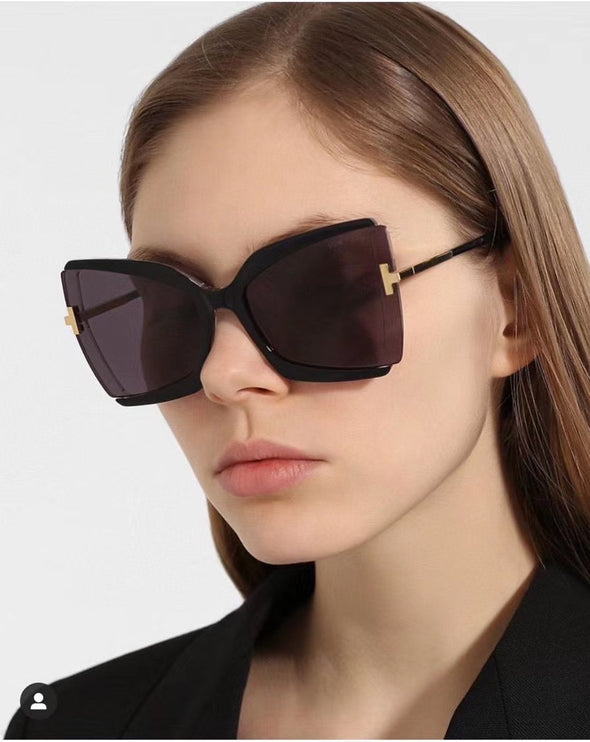 Brand Designer T Sunglasses 2021 New Oversized Square Women Sun Glasses Female Big Frame Colorful Shades fpr women Oculos