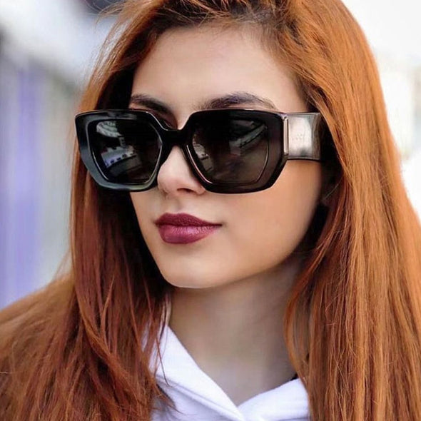 Oversized Sunglasses Women fashion Big frame Luxury brand Small Rectangle square sunglasses