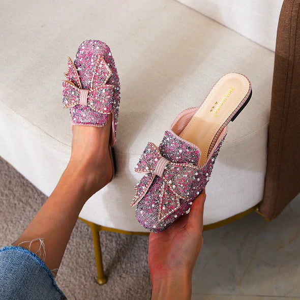 Zoloss Wedding Shoes Rhinestone Flat Bling diamonds bridal Flat